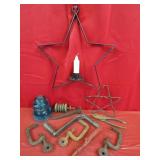Texas Star Hanging Candle Holder, Spin Handle
