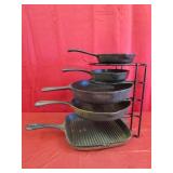 Cuisinel 5 Tier Heavy Duty Skillet Organizer w/