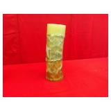 Glazed Pottery Bamboo Shaped Vase 10"