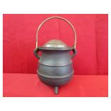 Fireplace Smudge Pot w Brass Handle