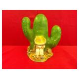 Vintage Mexican Siesta Ceramic Cactus Coin Bank