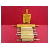 Group Lot of Rolling Pins "Large Pin is 27" Long"