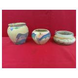 3 Pottery Planters