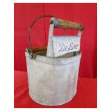 DeLuxe Mop Bucket "Wooden Wringer Rollers"