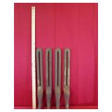 Cast Iron Legs 21.5" 12" Adj Slot Wood Stove