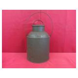 Vintage Cream Can w/ Handle 11"h    1 Gal