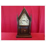 8 Day New England Clock Co - Steeple Mantle
