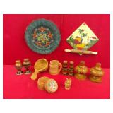 Mexico Wood Carving Group Lot