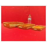 Mexican Red Clay Pottery Dishes -