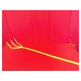 Welch Hand Carved 3 Prong Hay Fork