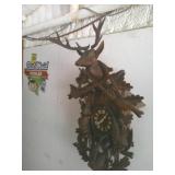 Very Lg Vintage German Black Forest Cuckoo Clock