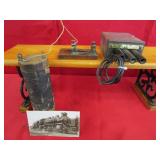 Telegraph "Need Button, Table Jack, Dry Cell