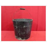 Wood Stave Bucket 12"h x 13"d - Sap Bucket -