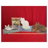 3 - 1989 Lesley Anne Cardboard Cat Stand Ups