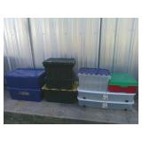 9 Flip Top Storage Containers