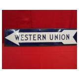 Union Porcelain Arrow Western Sign