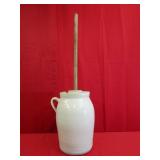 Handled Butter Churn #3 "Missing Chip in Top"
