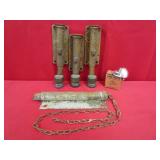 3 Vintage Stanley Spring Loaded Door Holders