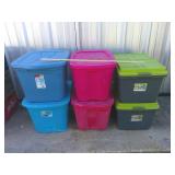 6 Storage Totes