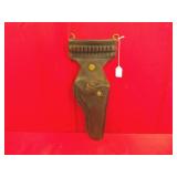 Leather Holster w/ Ammo Loops & Brass Hardware