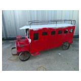 Metal Art School Bus