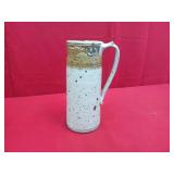 Signed Wally Smith Stoneware Tall Cylinder Jug