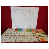 BNSF 1997 System Map, Time Tables, Maps,