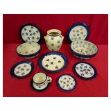 Group Lot - Marshall Pottery Star Pattern Stonewae
