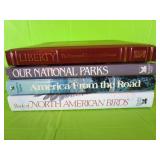 4 Hard Back Books - Liberty, National Parks,