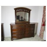 Wynwood Beveled Mirrored Dresser 84" x 66" x 22"