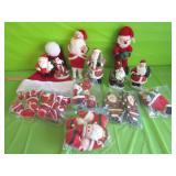 30 Pcs Christmas Santa"s, Ornaments & Figurines