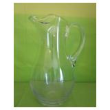 Heavy Glass Pitcher 11"