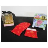 Ring Holder, 6 Trinket Pouches & Jewelry Box