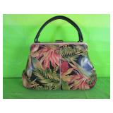 Patricia Nash Tropical Floral Leather Satchel