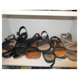 6 Pair Ladies Sandals 7.5 - 8