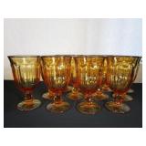 12 Amber ice Tea Glasses