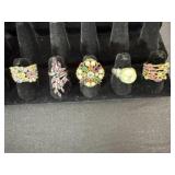 5 Colorful Fashion Rings