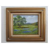 Texas Hill Country Landscape Painting w/