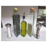 5 Pcs Kitchen Decor w/ Salt & Pepper & Olive Oil