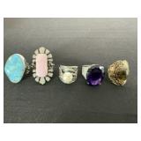 5 Colorful Fashion Rings