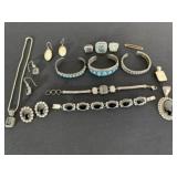 Group Lot of Jewelry Marked 925, Sterling,
