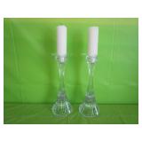 Mikasa Park Lane Crystal Candlestick Holders
