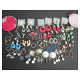 Group Lot - 40 Plus Pairs of Earrings, 2 Jewelry