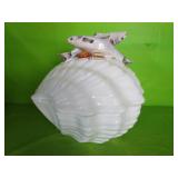 Vintage Italian Majolica Clam Shell & Fish Soup