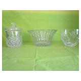 King Edward Lead Crystal Biscuit Barrel,