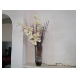 Mantle Vase w/ Lighted Floral  36"