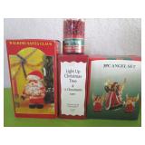 Walking Santa, Tree & 3 Angels