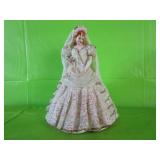 Vintage Porcelain Lace Bride Figurine - Heirlooms
