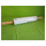 White & Gray Marble Rolling Pin 10" Marble  18" OA