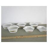 6 Pcs Corning Ware w/ Lids